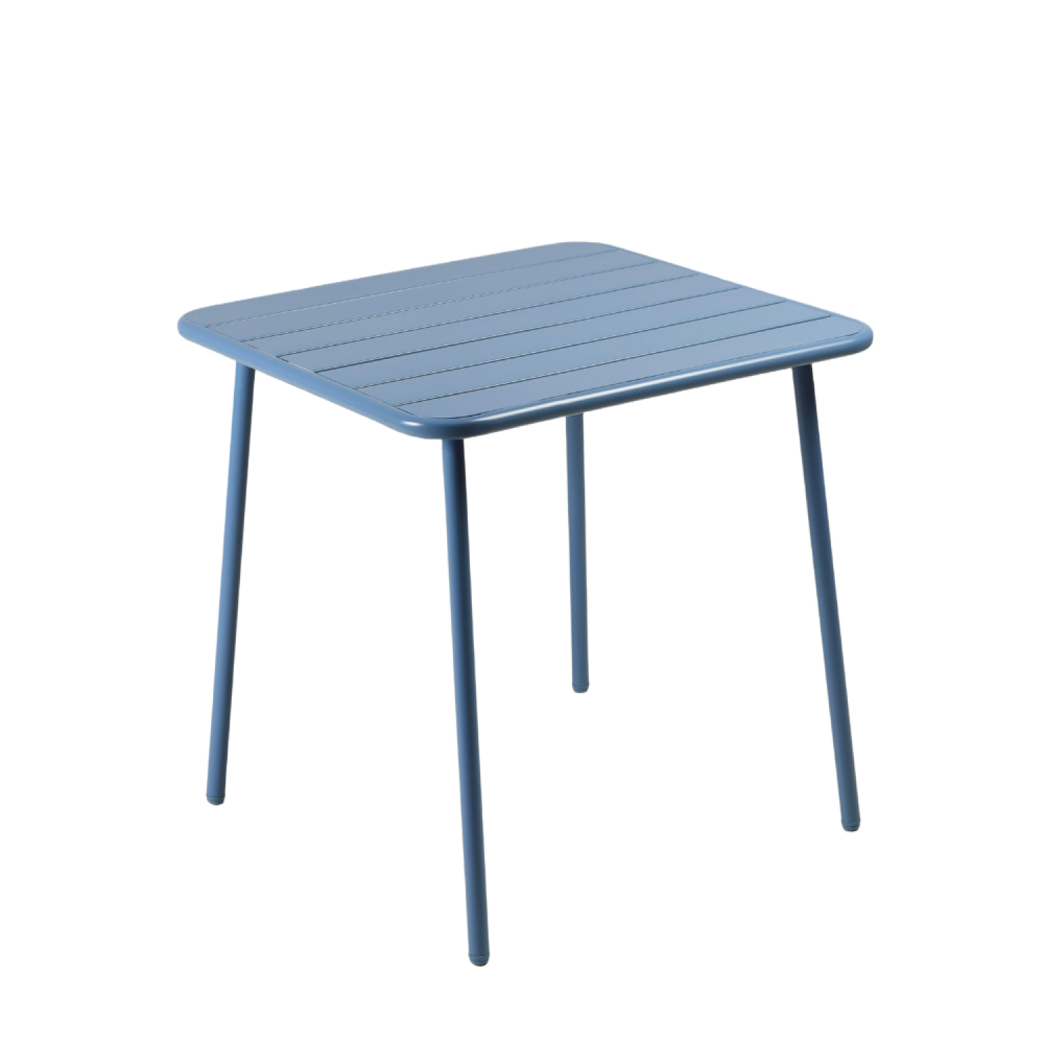 Table carrée 4 places 70x70cm bleu EVORA