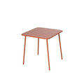 Table carrée 4 places 70x70cm terracotta EVORA