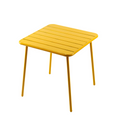Table carrée 4 places 70x70cm jaune FALCOU