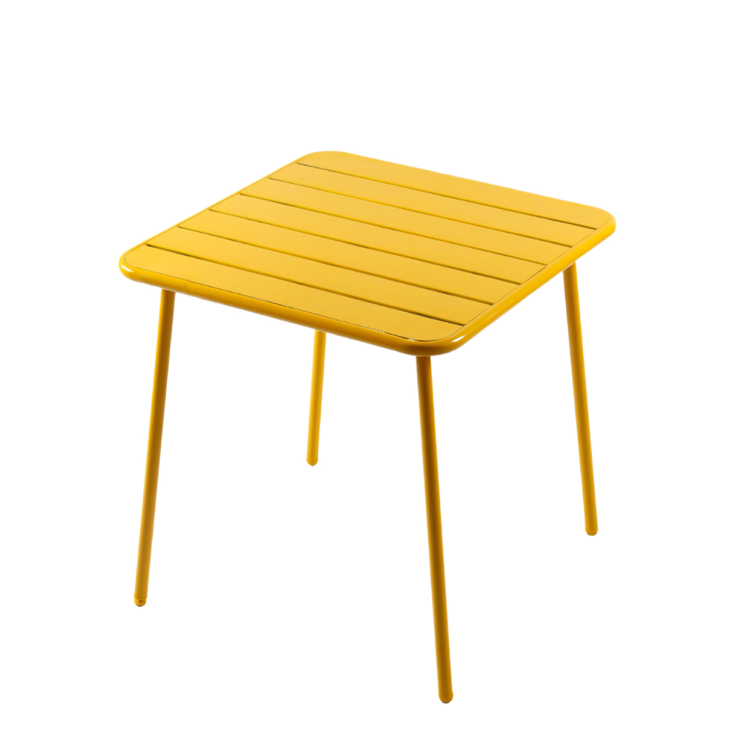 Table carrée 4 places 70x70cm jaune FALCOU