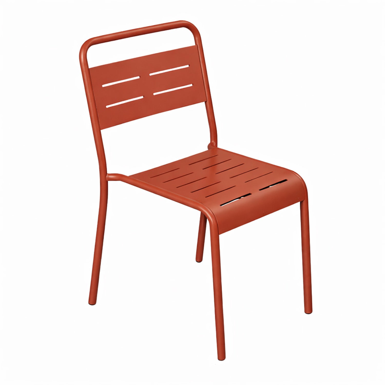 Lot de 6 chaises de jardin empilables terracotta FALCOU