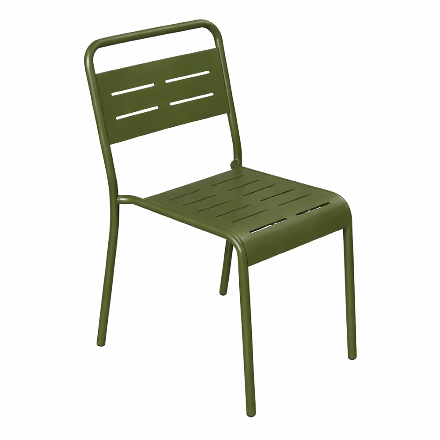 Lot de 6 chaises de jardin empilables vertes FALCOU
