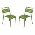 Lot de 2 chaises de jardin empilables vertes FALCOU