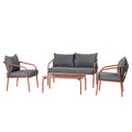 Salon de jardin 4 places terracotta FALCOU