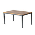 Table 6 places en bois naturel d'eucalyptus 150cm LOON