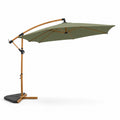 Parasol déporté octogonal Ø 300 cm vert LIORAN