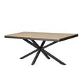 Table de jardin 8 places effet bois 190cm MOITA