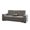Canapé convertible gris foncé avec rangements CORIVA