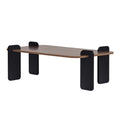 Table basse rectangulaire effet noyer 120cm HAZEL