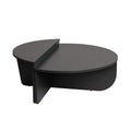 KEYWEST Table basse ronde podium anthracite 90cm